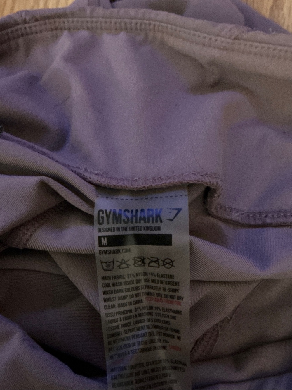 Gymshark High-Rise Leggings in Dusky Mauve Size Medium - Picture 3 of 7